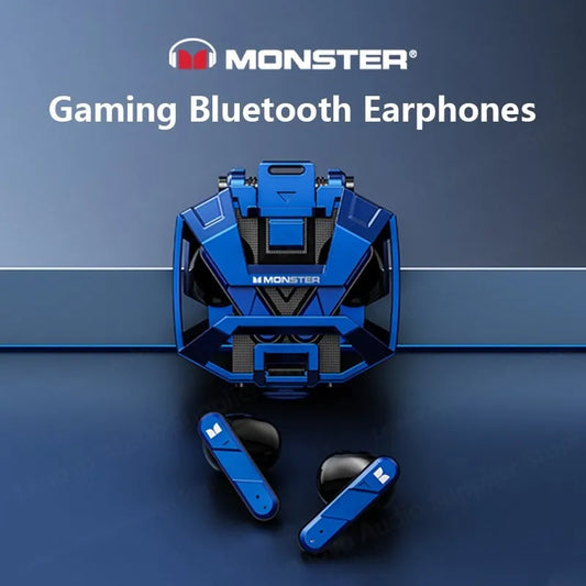 Monster XKT09 HD Call Long Range Headset Sports Earbuds Choice True Wireless Bluetooth 5.2 Gaming Music Headset with Microphone